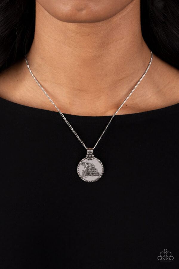 The KIND Side - Silver Inspirational Necklace - Image 2