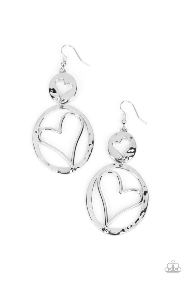 Enchanting Echo - Silver Heart Earrings ❤️