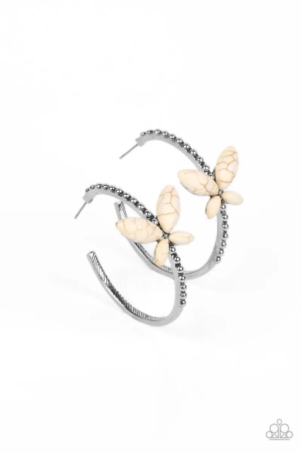 Bohemian Butterfly - White ♥ Earrings - Image 2