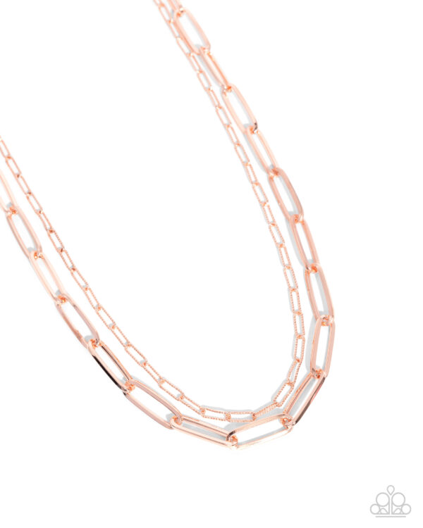 Complete Look
Necklace: "Monochromatic Matinee - Copper" 
Bracelet: "Matinee Mashup - Copper" - Image 2