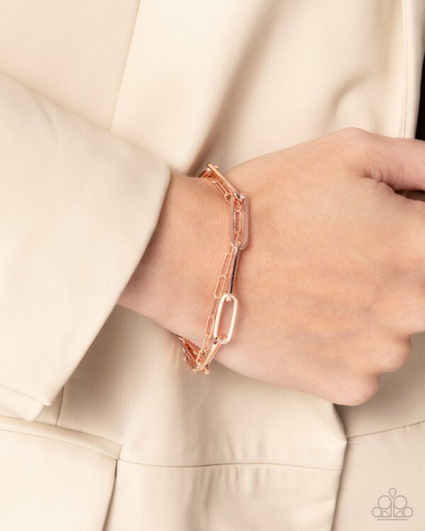 Complete Look
Necklace: "Monochromatic Matinee - Copper" 
Bracelet: "Matinee Mashup - Copper" - Image 6