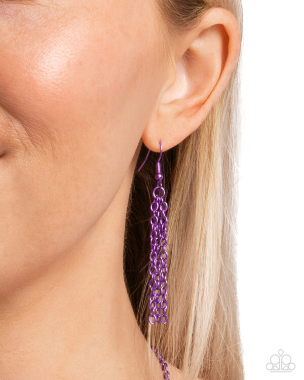 Valentines View - Purple 💜 Heart Necklace Set - Image 3