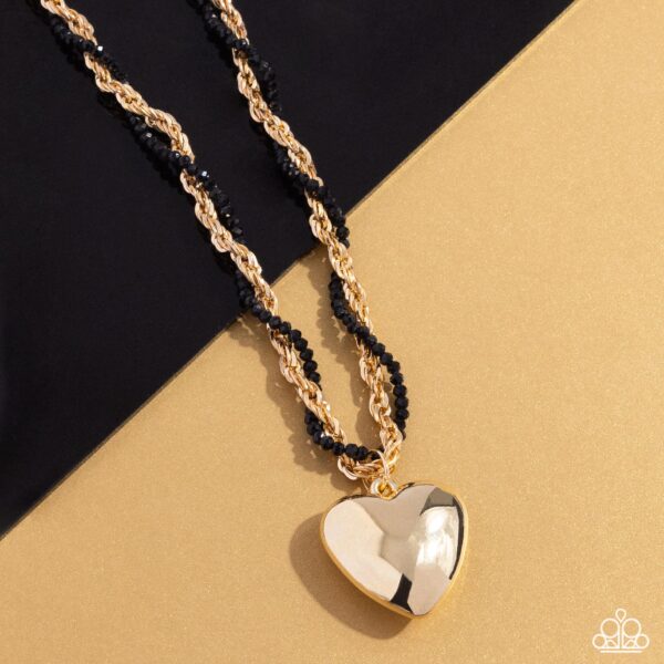 Falling Slowly - Gold Heart Necklace 💛 - Image 4