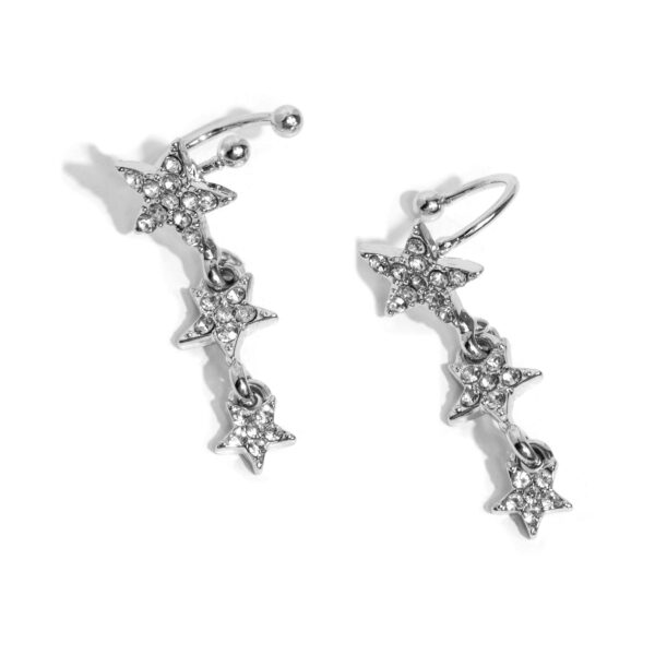 Stellar Surge - White Ear Cuffs