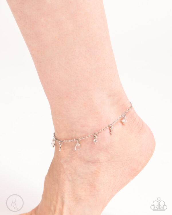Stargazing Night - Silver Anklet - Image 2