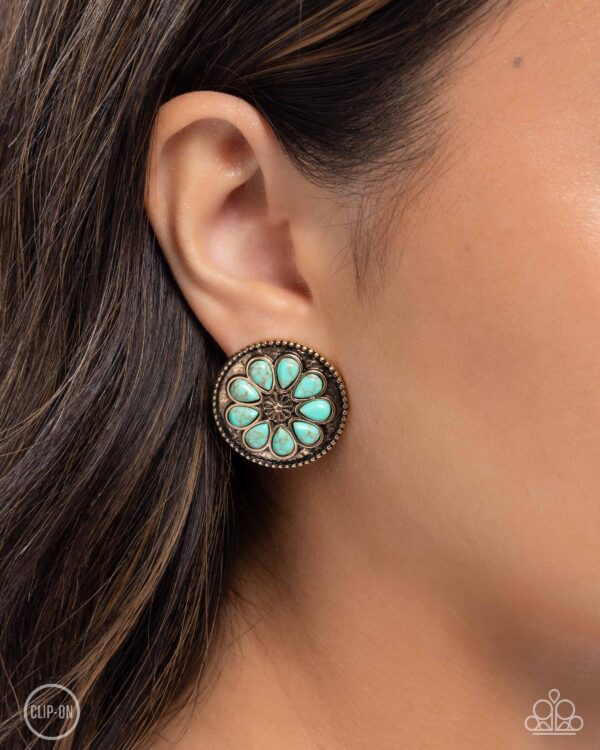 Promising Passage - Gold Clip-on Earrings - Image 2