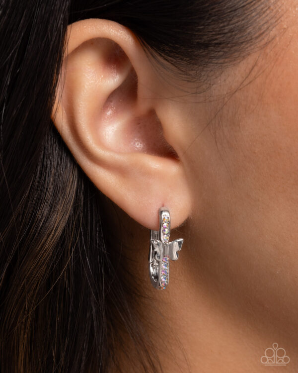 Aerial Authority - Multi Butterfly Hoop Earrings - Image 2