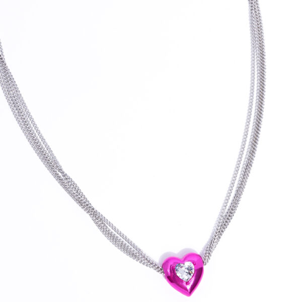 Malibu Infatuation - Pink Heart 💕 Necklace Set