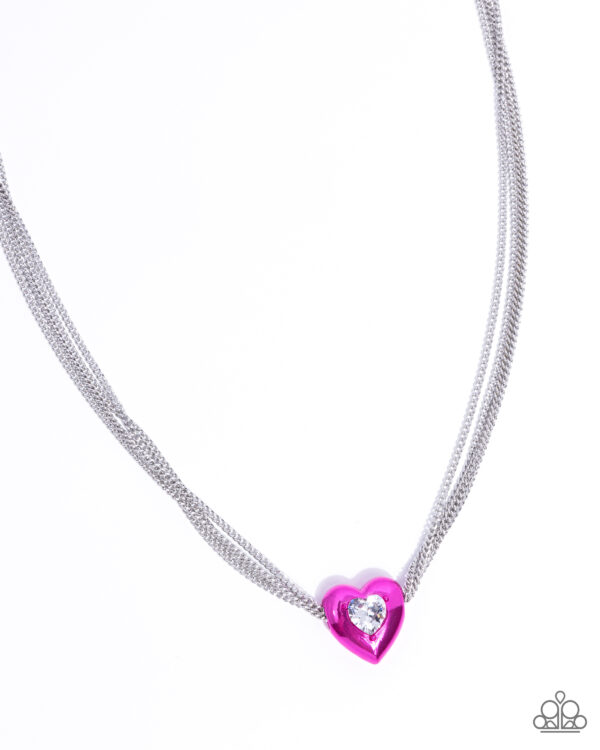 Malibu Infatuation - Pink Heart 💕 Necklace Set