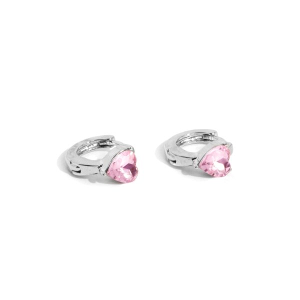 Tenuous Touch - Pink Hinge Hoop Earrings
