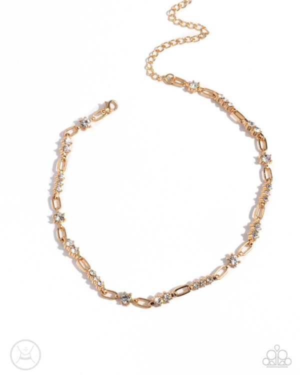 Pronged Pageantry - Gold Choker