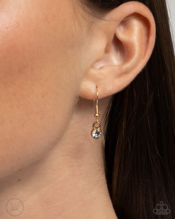 Pronged Pageantry - Gold Choker - Image 3