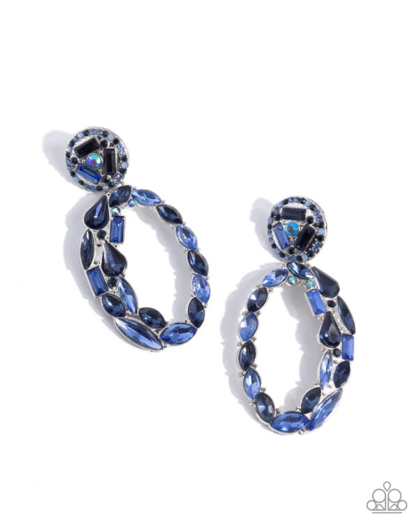 Eclectic Elevation - Blue Post Earrings