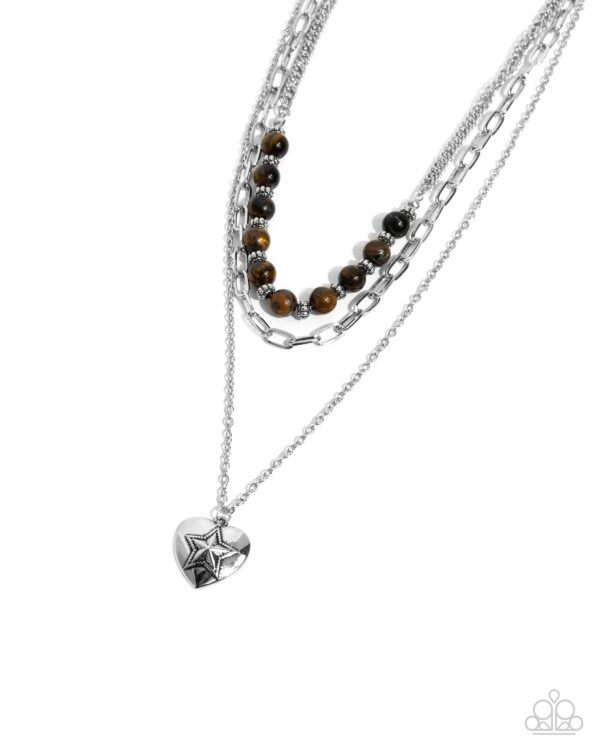 Home Stretch - Brown Heart 🤎 Necklace Set