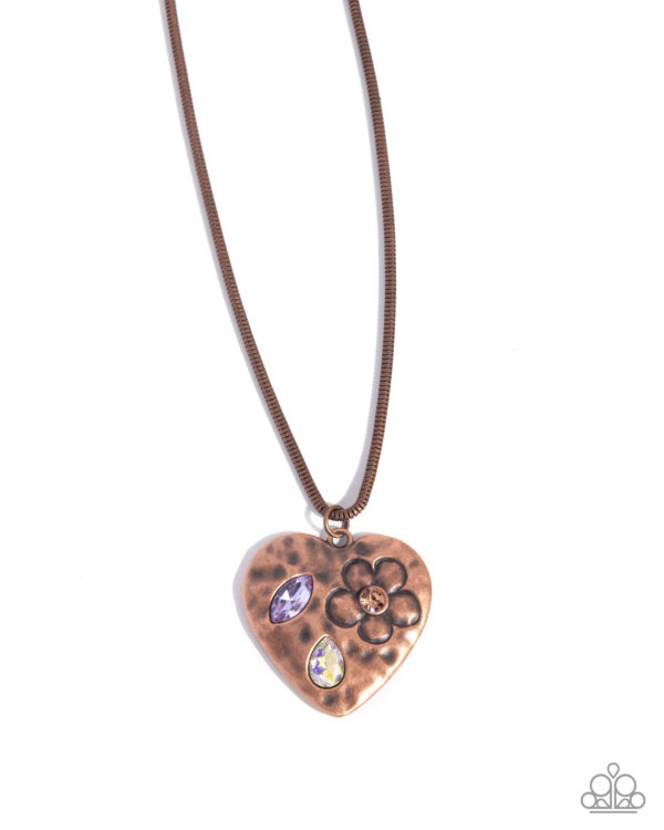 Outgoing Opulence - Copper Heart Necklace Set