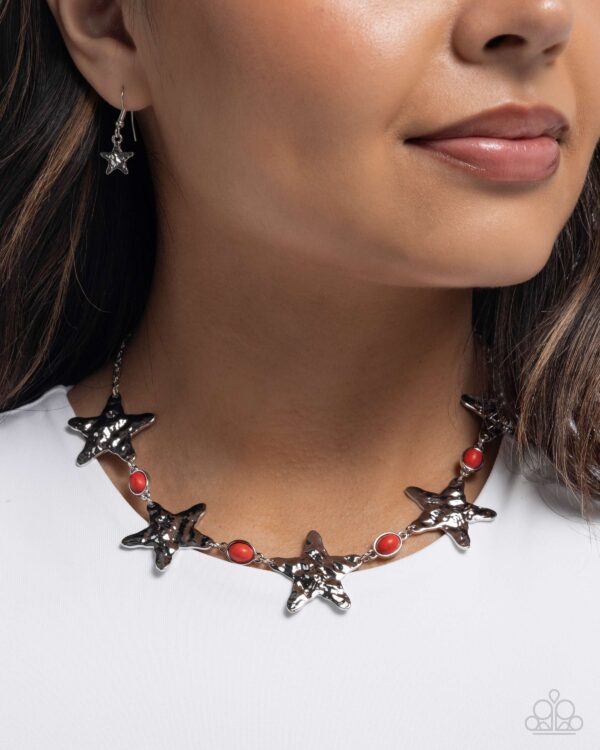Stellar Santa Fe - Red Star Necklace - Image 2