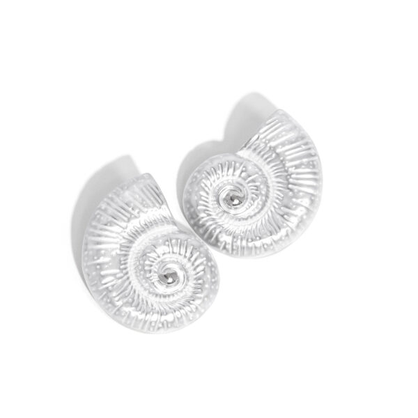 Chill Conch - White Post Earrings