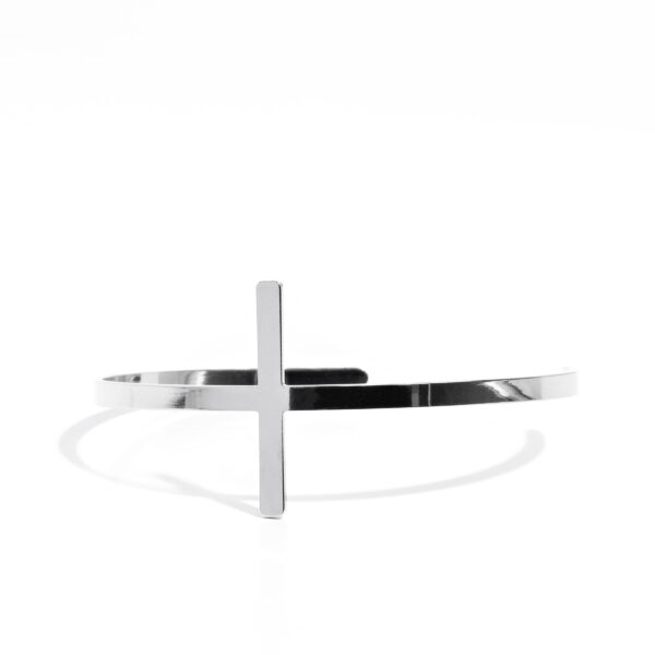 Holy Headline - Silver Cross Cuff