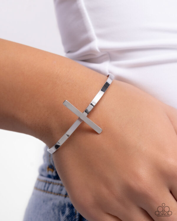 Holy Headline - Silver Cross Cuff - Image 2