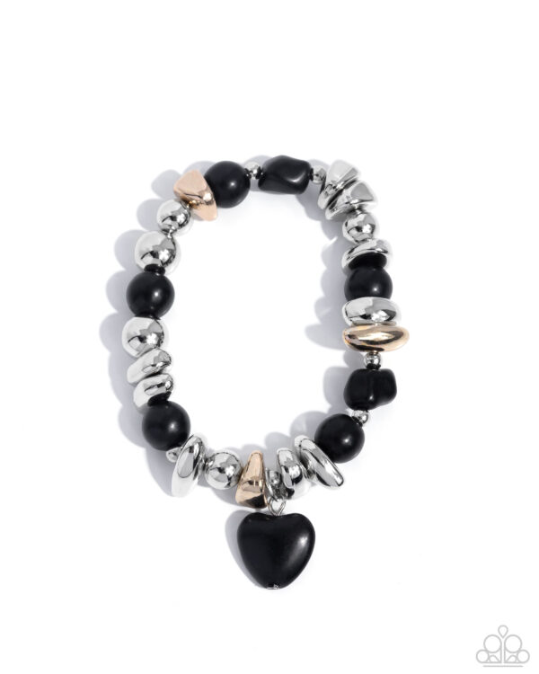 Adorably Asymmetrical - Black Heart
