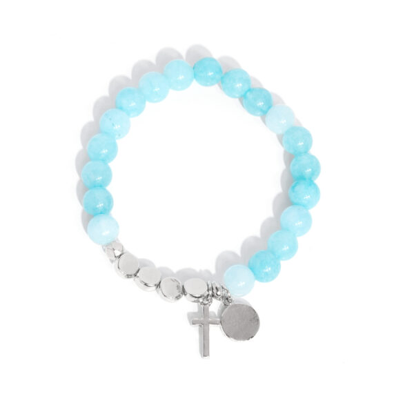 Devout Debut - Blue Cross Bracelet