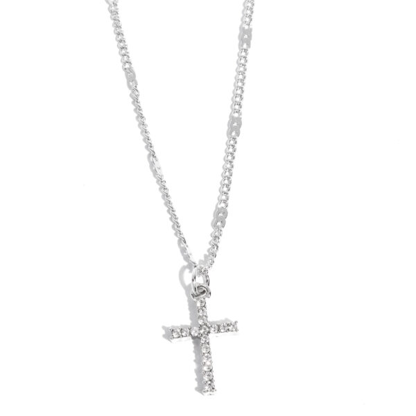 Endless Faith - White Cross Necklace