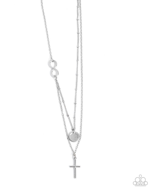Eternal Embrace - Silver Cross Necklace Set