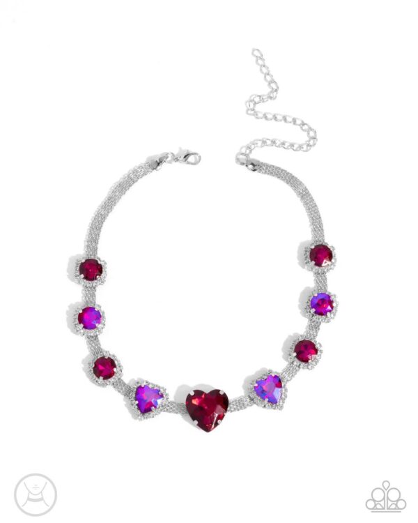 Valentines Vibe - Pink Heart Choker - Image 3