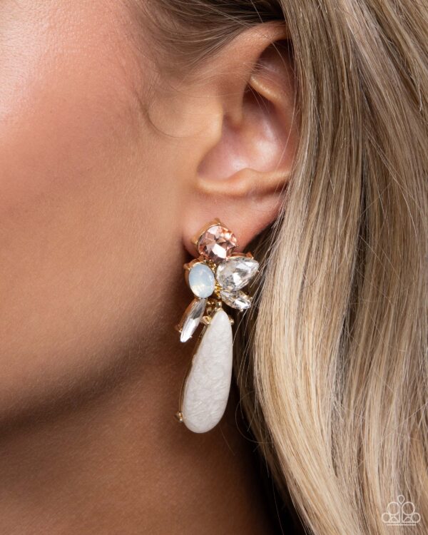 DIY Dazzle - Gold Post Earrings - Image 2