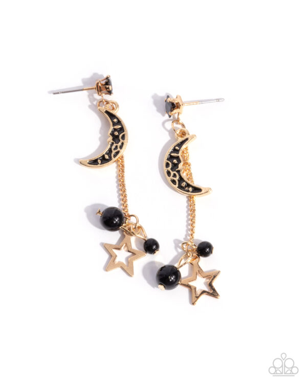 Astral Admiration - Black Post Earrings