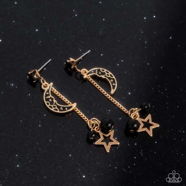 Astral Admiration - Black Post Earrings - Image 3