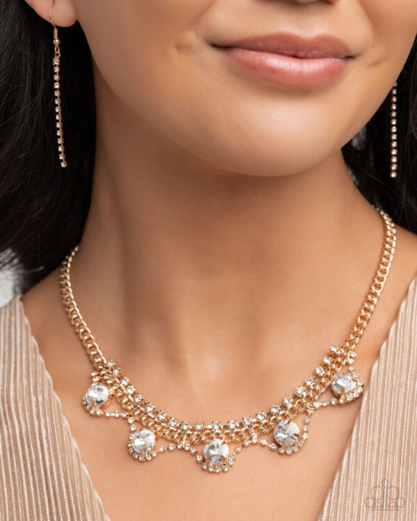 Complete Look
Necklace: "Never Enough Elegance - Gold" 
Hoop Earring: "Ceaseless Chic - Gold" - Image 3