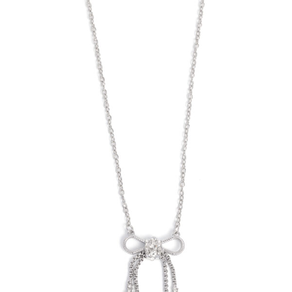Coquette Celebrity - White Bow Necklace