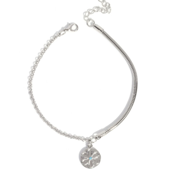 Glistening Growth - Blue Anklet