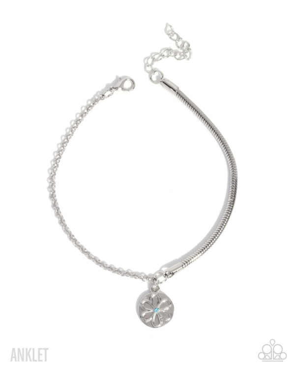 Glistening Growth - Blue Anklet