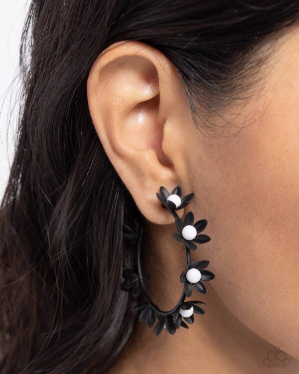 Flower Vine - Black Hoops - Image 2
