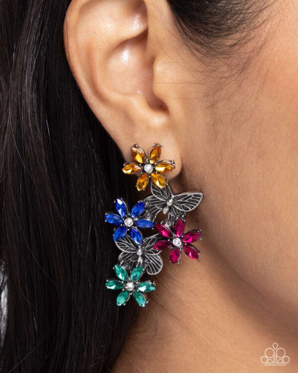 Aerial Award - Multi Butterfly Post Earrings - Image 2