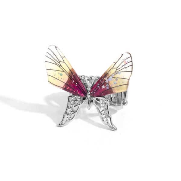 Light Landing - Yellow Butterfly Ring
