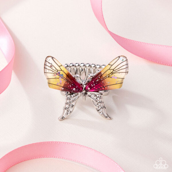 Light Landing - Yellow Butterfly Ring - Image 3