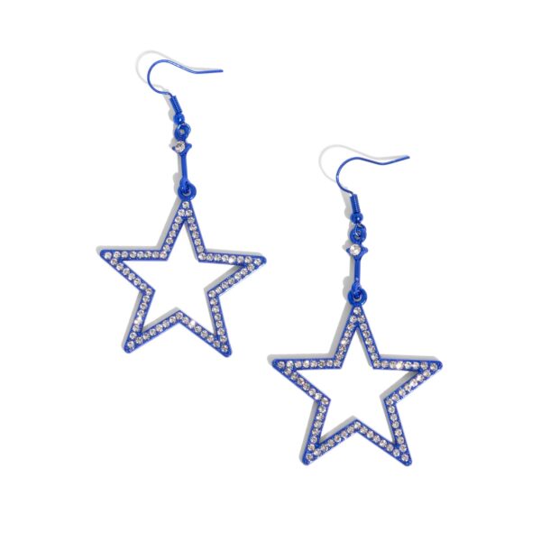 Steady Stars - Blue Star Earrings