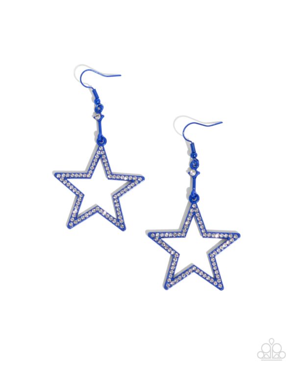 Steady Stars - Blue Star Earrings