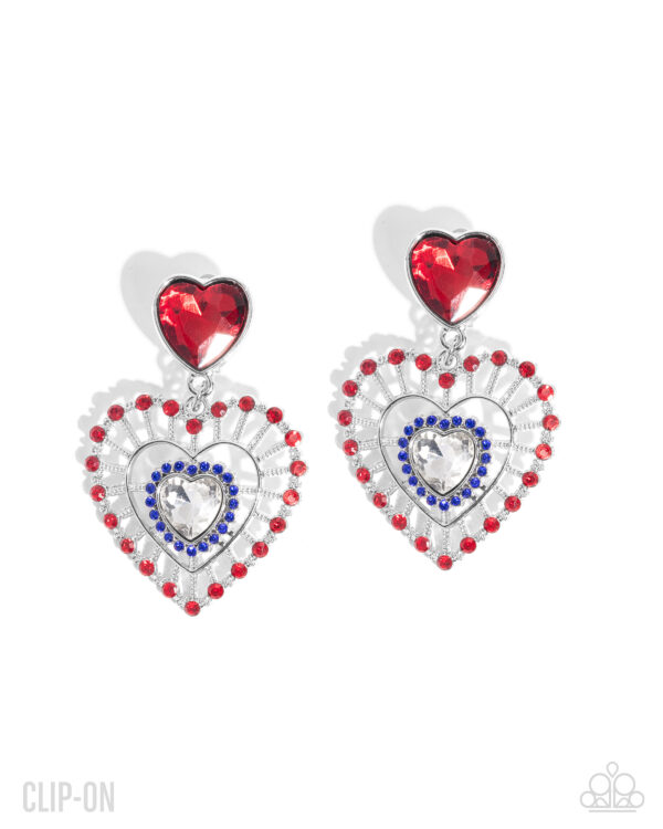 Patriotic Pattern - Multi CLIP-ON Earrings