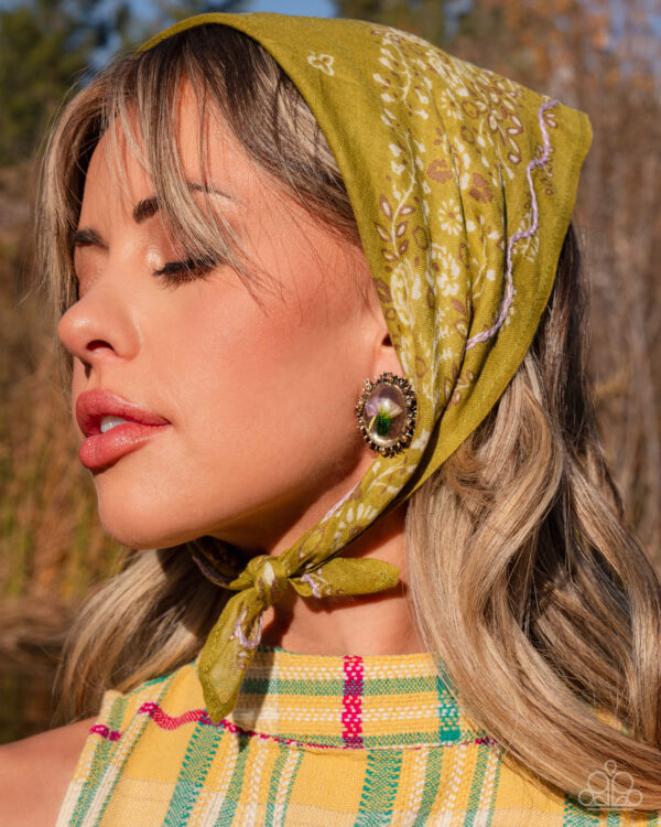 Elaborately Encased - Gold Post Earrings - Image 3