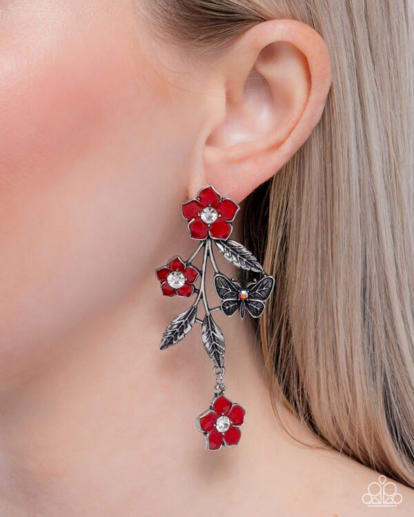 Whimsical Weekend - Red Post Earrings - Image 2