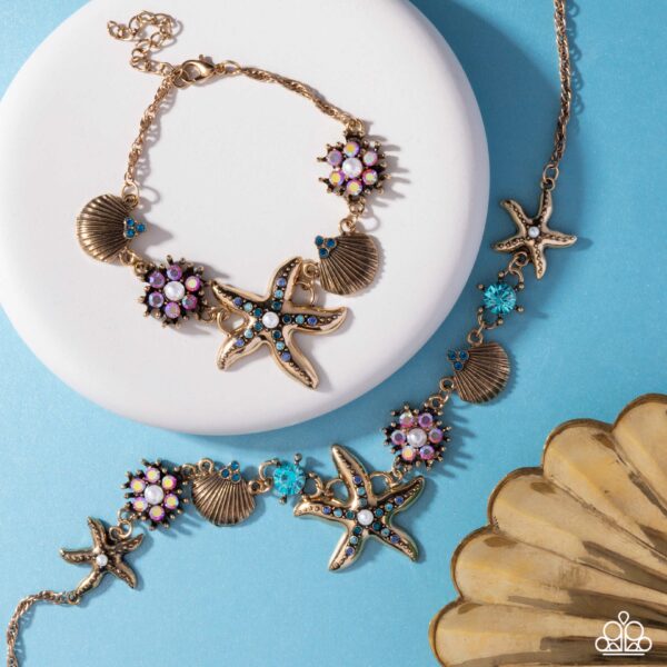 Complete Look
Necklace: "Starfish Song - Blue" 
Bracelet: "Starfish Single - Blue" - Image 7