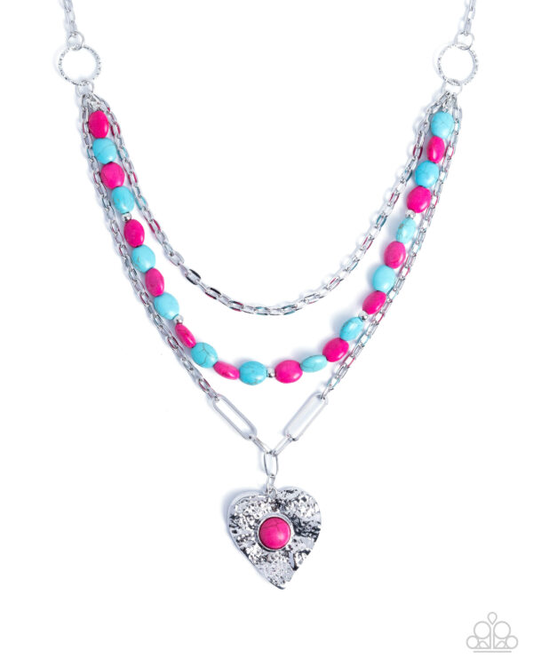 Frankly Flirting - Pink Heart Necklace💕