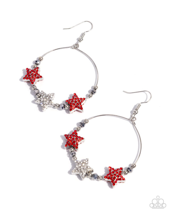 Country Countdown - Red Star Earrings