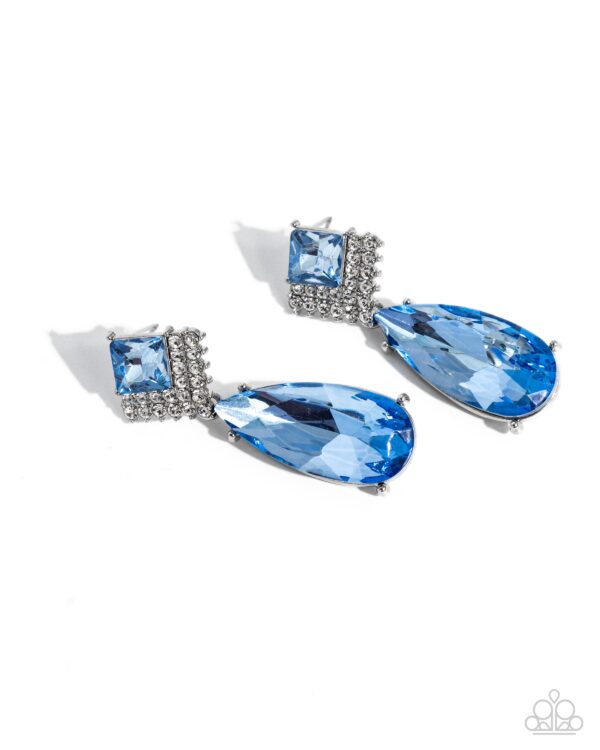 Diamond Life - Blue Post Earrings