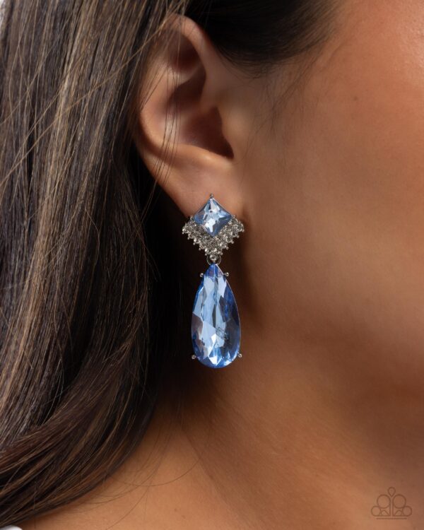 Diamond Life - Blue Post Earrings - Image 2