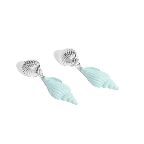 Coastal Collage - Blue CLIP-ON Earrings